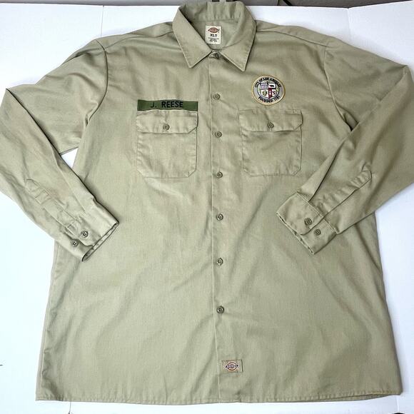 Dickies XLT Work Shirt City of Los Angeles Patch Uniform Utility Streetwear - Picture 3 of 8